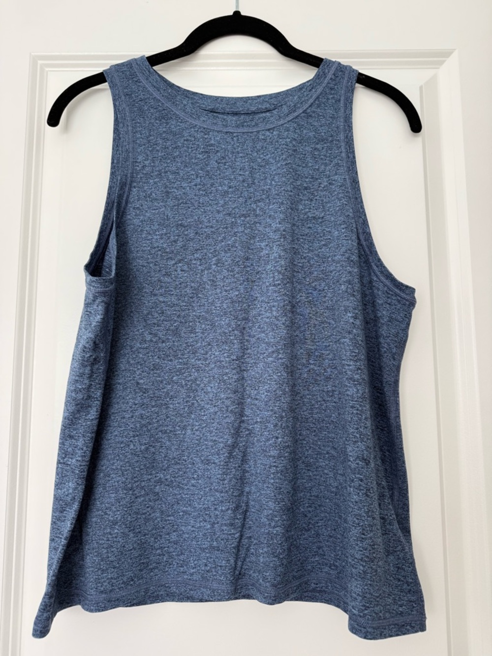 Athleta Heathered Navy Blue Breezy Tee